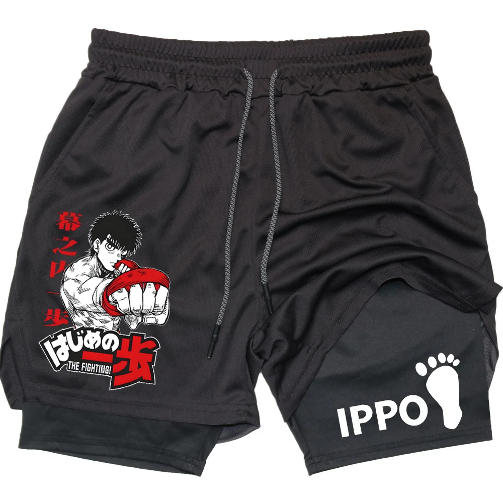 Compression Shorts Athletes - IPPO Anime Gym Shorts Men Boxing