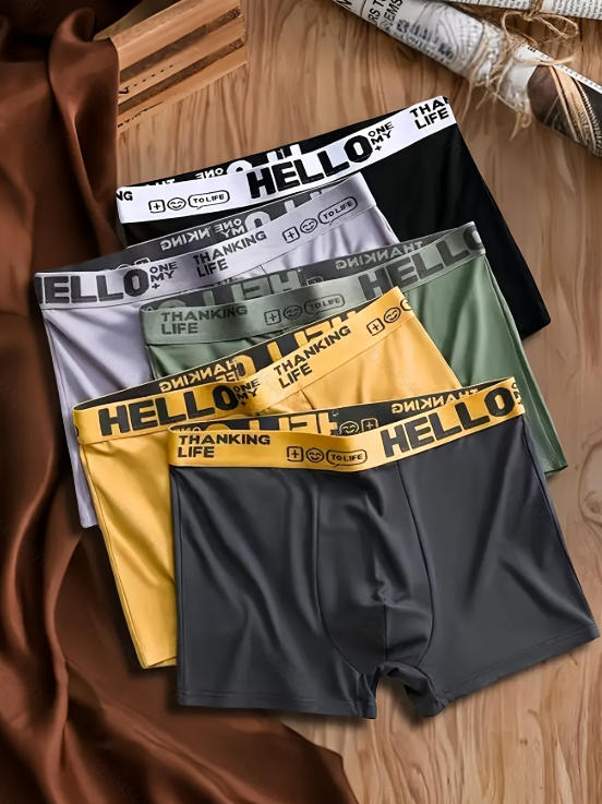 Men's Milk Silk Boxer Briefs 5 - огляд і ціна Multi Pack Underwear