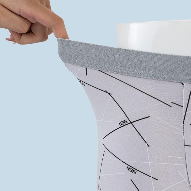 4Pcs Men Boxer Briefs Geometri - огляд і ціна Boxer Shorts Modal