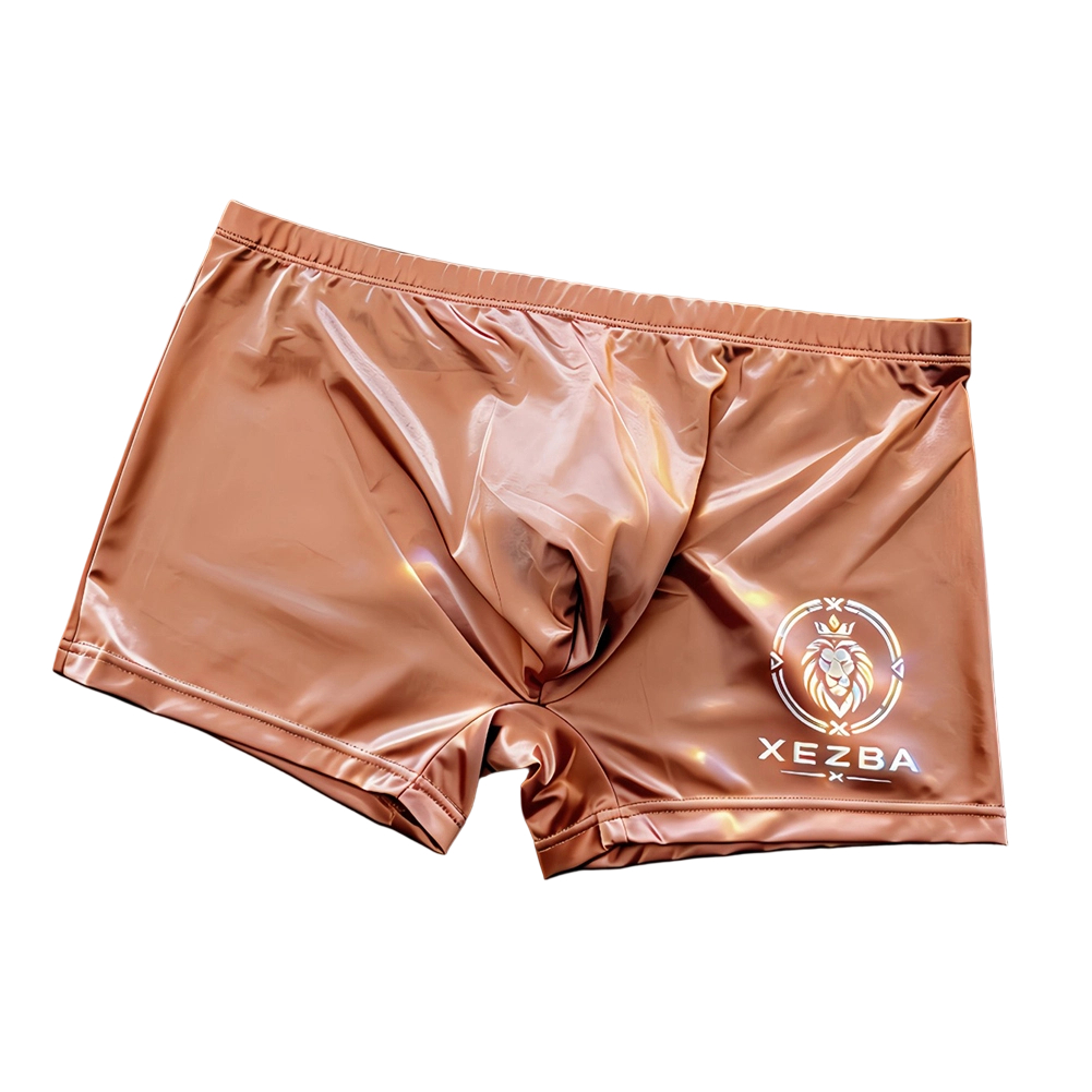 Men Glossy Ice Silk Boxer Shor - огляд і ціна Long Leg Trunk Men