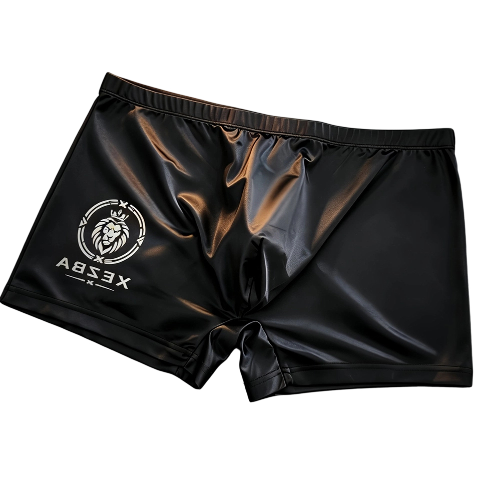 Men Glossy Ice Silk Boxer Shor - огляд і ціна Long Leg Trunk Men