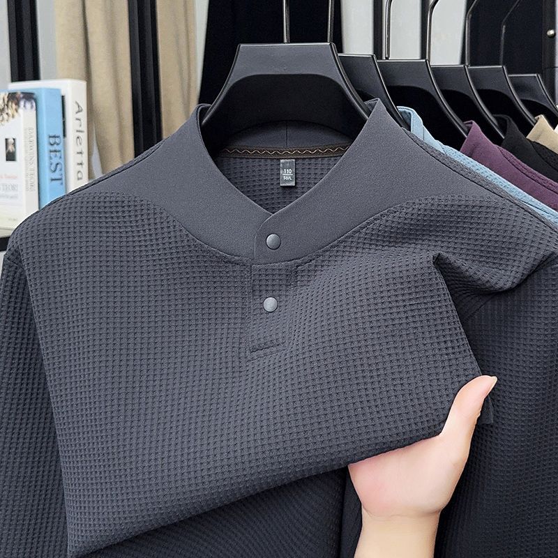 Men Autumn Winter Waffle Knit  - огляд і ціна Base Layer Top