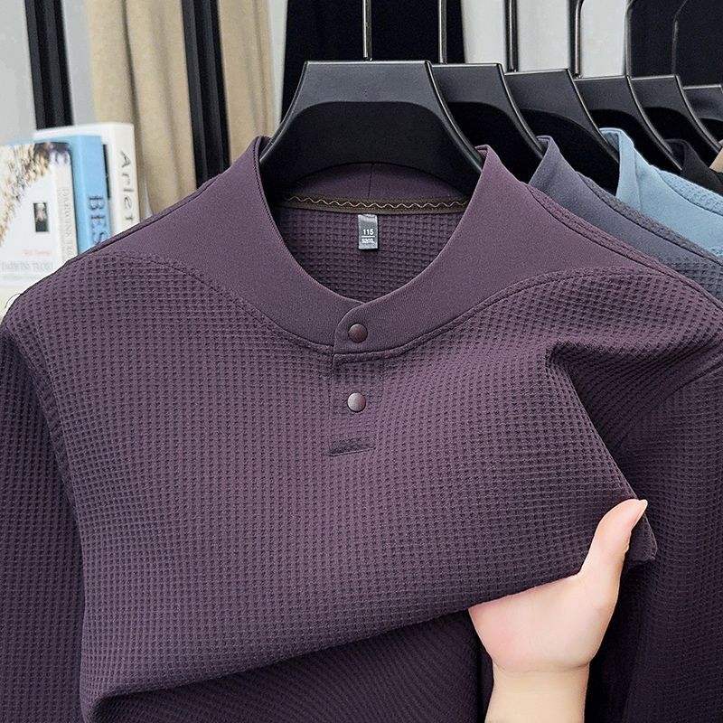 Men Autumn Winter Waffle Knit  - огляд і ціна Base Layer Top