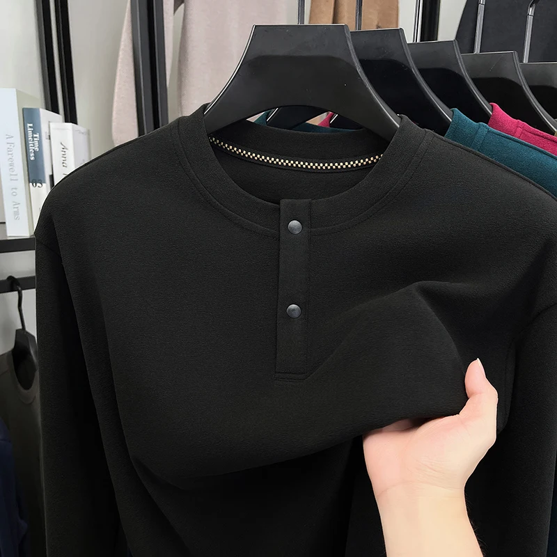 Mens Loose Fit Henley Pullover - огляд і ціна Thermal Long John