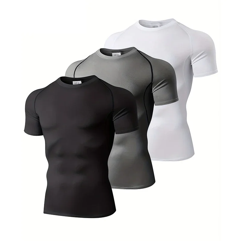 1/3 Pack Mens Compression Clot - огляд і ціна T Shirt Tight Fit