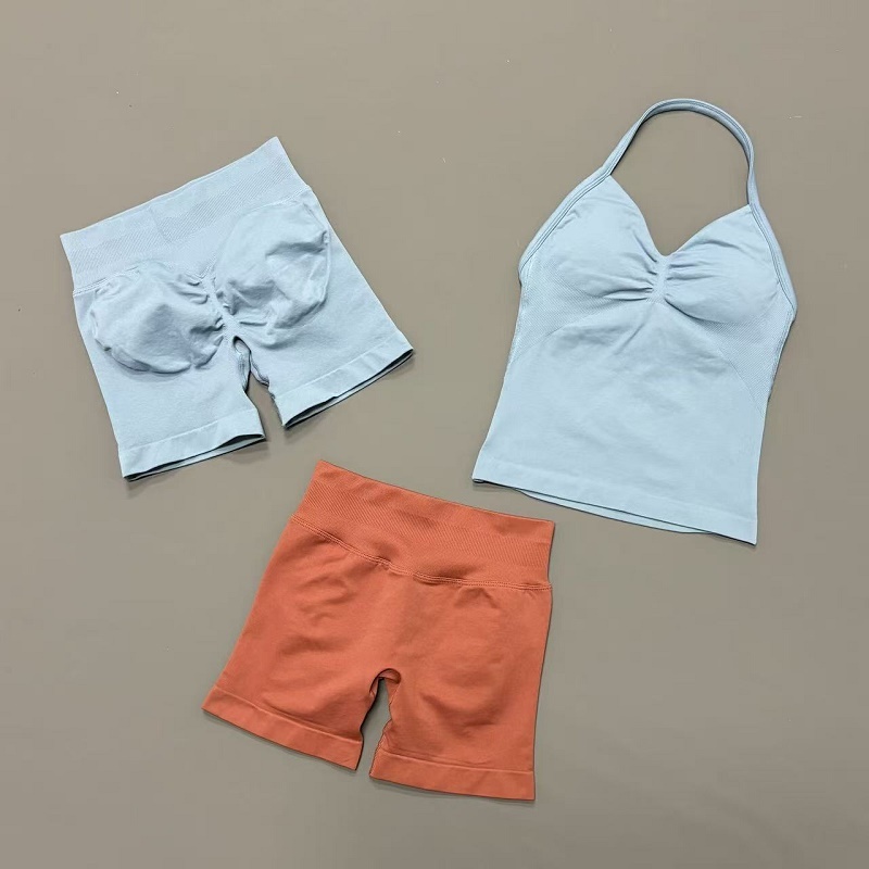 2Pcs Women Workout Set Seamles - огляд і ціна Suspender Tank Top