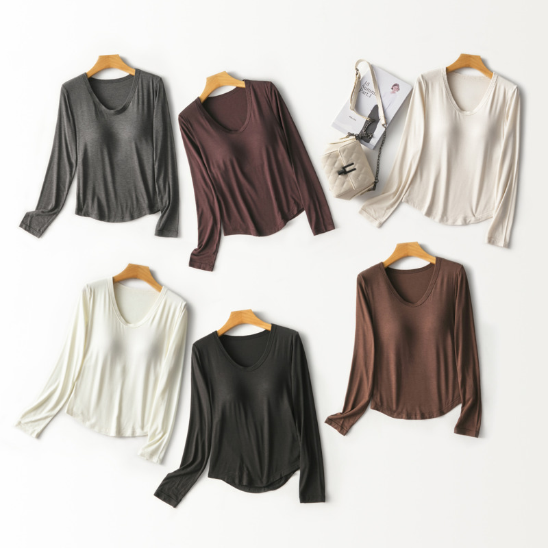 Women U‑Neck Long Sleeve Top B - огляд і ціна Base Layer Top