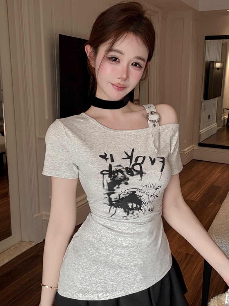 Fashionable Trendy Shoulder Ba - огляд і ціна T Shirt Tight Fit