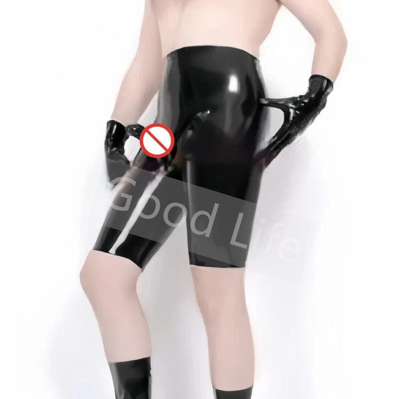Handmade Men Black Sexy Latex  - огляд і ціна Boxer Shorts Modal
